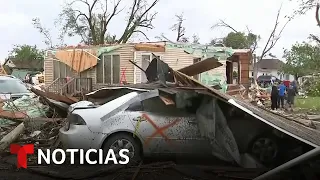 Declaran emergencia en 15 condados de Iowa por las tormentas devastadoras  | Noticias Telemundo