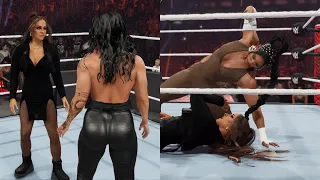 WWE 2K24 - DAKOTA KAI CONFRONTS RHEA RIPLEY + BIANCA BELAIR GETS HER REVENGE ON DAKOTA | RAW
