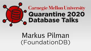 FoundationDB or: How I Learned to Stop Worrying and Trust the Database (Markus Pilman, Snowflake)