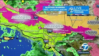 SoCal storm: Here's when the heaviest rain and snow will hit