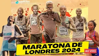 MARATONA DE LONDRES 2024 - Assistindo e Comentando - AO VIVO