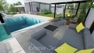 Moderní zahrada roku 2017 v 3D. Modern Garden of 2017 in 3D