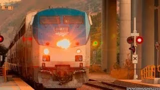 HIGH SPEED Amtrak Trains - Sorrento Valley + Bonus shot! (September 1st, 2013)