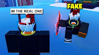 He Was PRETENDING To Be Me, So I 1v1’d Him.. (Roblox Blade Ball)