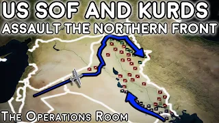 US SOF & Kurds Assault the Northern Front - Operation Iraqi Freedom - Animated