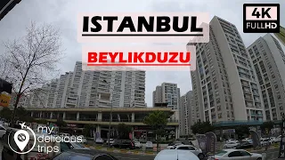 ISTANBUL CITY TOUR 4K-TURKEY WALKING TRAVEL-WALKING IN BEYLIKDUZU ISTANBUL IN 4K-WALK IN 4K TURKEY