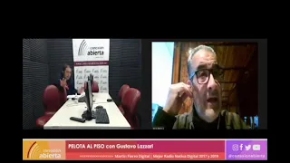 Gustavo "Lacha" Lazzari conduce "Pelota al piso" en radio Conexión Abierta Programa del 23/6/2021