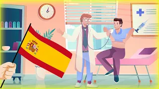 Simple conversation between doctor and patient in Spanish - At the Doctor's - Spanish dialogue