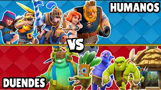 HUMANOS vs DUENDES | CUAL ES MEJOR? | OLIMPIADAS de CLASH ROYALE