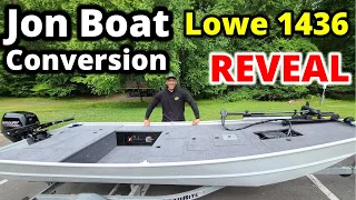 MAN SHE'S PRETTY!!!  Jon Boat To Bass Boat Reveal {Lowe 1436}