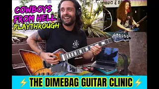 PanterA 🔥 Dimebag Guitar Clinic 🎸 COWBOYS FROM HELL SOLO ⚡ Playthrough by Attila Voros