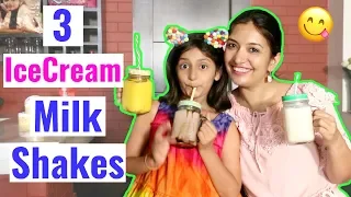 MyMissAnand & Her Top 3 Ice-Cream MilkShakes Recipes | CookWithNisha