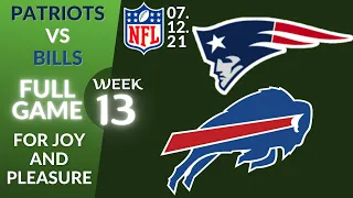 🏈New England Patriots vs Buffalo Bills Week 13 NFL 2021-2022 Full Game Watch Online, Football 2021