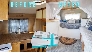 Remodeling a Vintage Camper. Before and After Tour. How I did it Start to finish