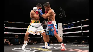Mercito Gesta Decisions Joel Diaz Jr. • Lightweight Contenders • Diaz Knocked Down Twice in Round 1