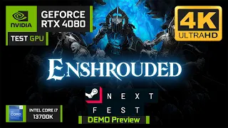 Enshrouded Demo | Steam Fest | RTX 4080 | Intel Core i7-13700K | 4K | Ultra Settings | TEST GPU