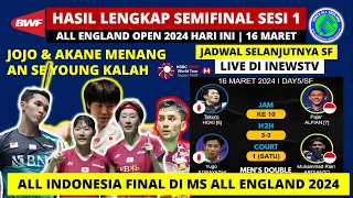 Hasil Semifinal All England 2024 Hari ini: Lakshya Sen vs Jonatan Christie All England Open 2024 SF