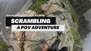 Scrambling on Daikiretto - Uncut POV Adventure