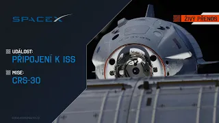 ŽIVĚ:  Připojení k ISS (CRS-30)