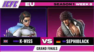 NOBLE K-Wiss (Hwoarang) vs BIG Sephiblack (Miguel) - ICFC EU: Season 1 Week 8 - Grand Final