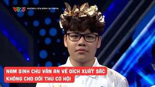 Nam sinh THPT Chu Văn An, Hà Nội về đích không cho đối thủ cơ hội, giành vòng nguyệt quế