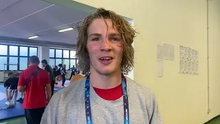 Joseph Sealey (71 kg) after advancing to the 2022 U17 World finals
