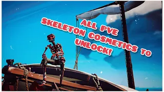 All PVE cosmetic unlocks for SKELETON CURSE! (No fighting after lvl 100)