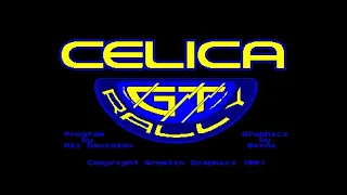 Toyota Celica GT Rally Review for the Amstrad CPC by John Gage