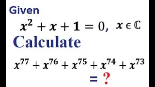OLYMPIAD MATH CHALLENGE | Solve this Algebraic Problem The Complex Way!