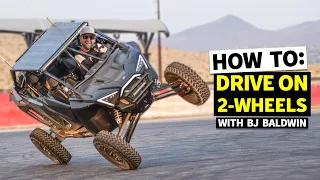 Driving on Two Wheels?? BJ Baldwin Teaches us How to Stunt in a Polaris RZR (and Bonus Loki Shreds!)