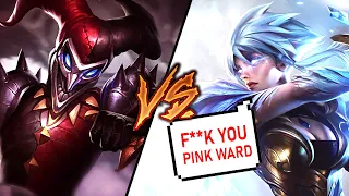 Pink Ward makes even RIVEN players hate their life... (TOP LANE SHACO BULLY)