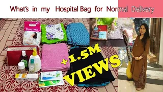 My Hospital bag packing list for Normal Delivery | Hospital bag checklist for summer in India