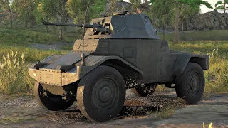 War Thunder: AMD.35 French Armored Car Gameplay [1440p 60FPS]