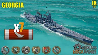 Georgia 7 Kills & 207k Damage | World of Warships Gameplay