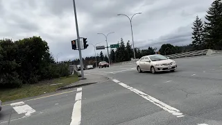 Bad Pedestrian Phasing - Highway 1/Helmcken Rd Interchange (View Royal, BC)