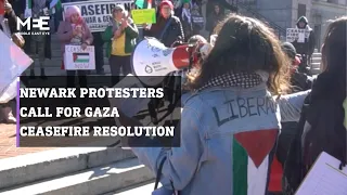 Protesters in New Jersey urge local council to pass ceasefire resolution for Gaza