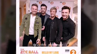 Live Performances Westlife on BBCradio2 Zoe Ball