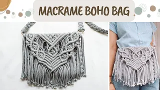 DIY | Macrame bag tutorial | Easy macrame sling bag || macrame purse | new design tutorial