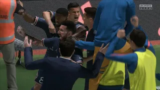 FIFA 22 PS5 - Messi scores late equaliser at Old Trafford