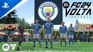 EA SPORTS FC 24 Volta - MANCHESTER CITY VS FC BARCELONA - GamePlay [4K UHD] on PS5