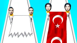 TÜM ÜLKELERİN BAYRAKLARINI BOYADIK !! 😱 Flag Painters