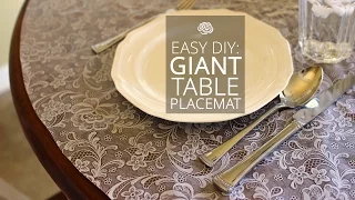 Easy DIY GIANT Table Placemat | MAKE