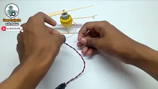 How to Make a Flying Helicopter With Plastic cap and DC Motor | Gear Project with Danial