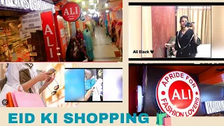 Eid Ki Shopping Day-1||Ali fashion|Pakistani suits ||Ruhi Collection|Zakir Nagar|Under 2500/- #Vlog