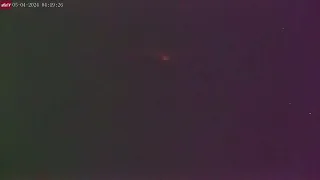 May 4, 2024: Orange Glow at Mayon Volcano Indicating Possible Increase in Volcanic Activity