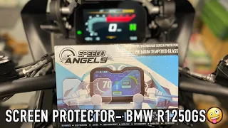 Installing the Speedo Angel TFT screen protector to my BMW R1250GS.READ DESCRIPTION FOR UPDATED INFO
