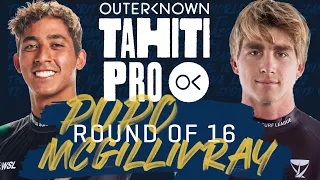 Samuel Pupo vs Matthew McGillivray | Outerknown Tahiti Pro - Round of 16 Heat Replay