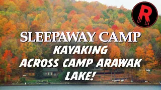 SLEEPAWAY CAMP Lake! Kayak tour to boat crash site! Camp Arawak, Lake Summit. #sleepawaycamp