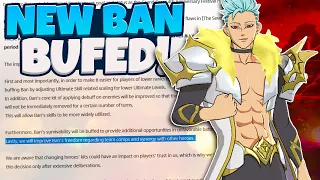 Transcendent Ban is Getting Buffed in an Upcoming Patch! (6/6 Dev Notes) | 7DS Grand Cross