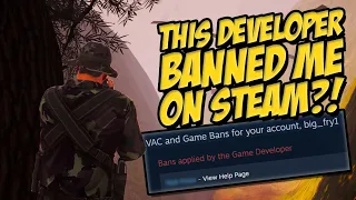 This Developer BANNED me on Steam...